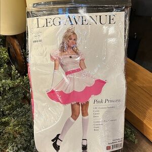 Leg Avenue Pink Princess Costume — Hot Pink & White